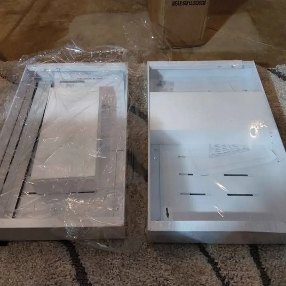 2 pack pull-out cabinet organizer expandable drawer white metal 21